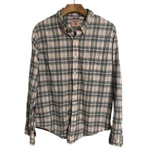 Abercrombie Flannel Shirt Womens Large Pink Plaid